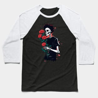 Emo skeleton in love Baseball T-Shirt